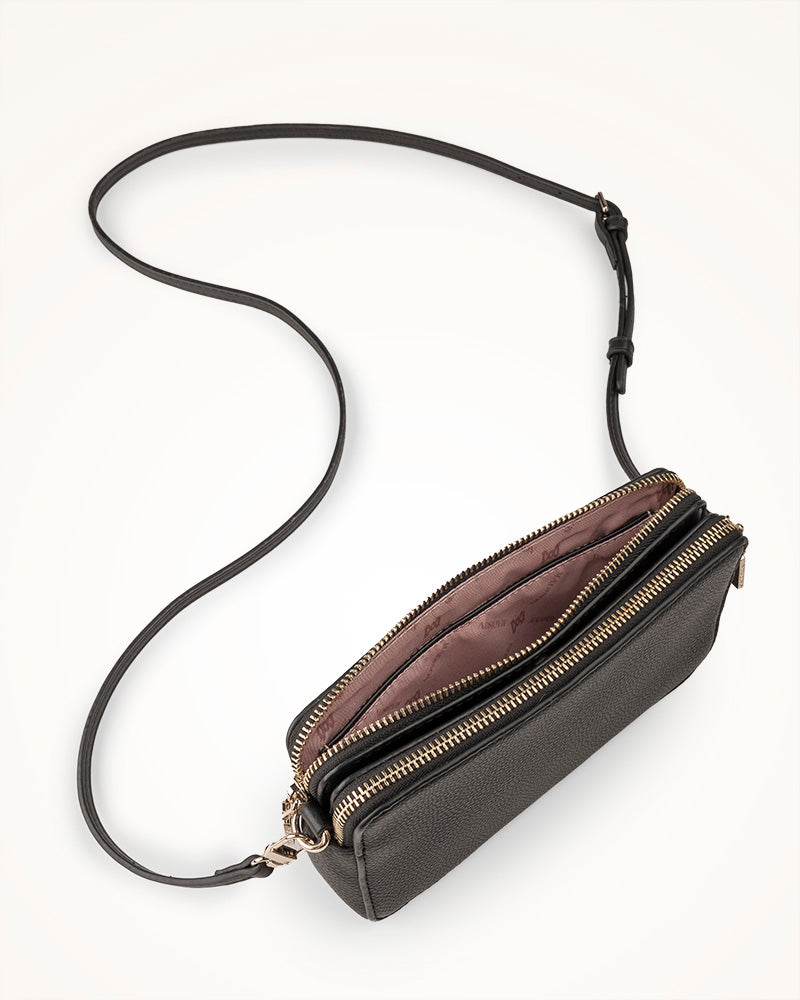 Zoe Slim Double Zip Camera Bag With Detachable Wrist Strap-11