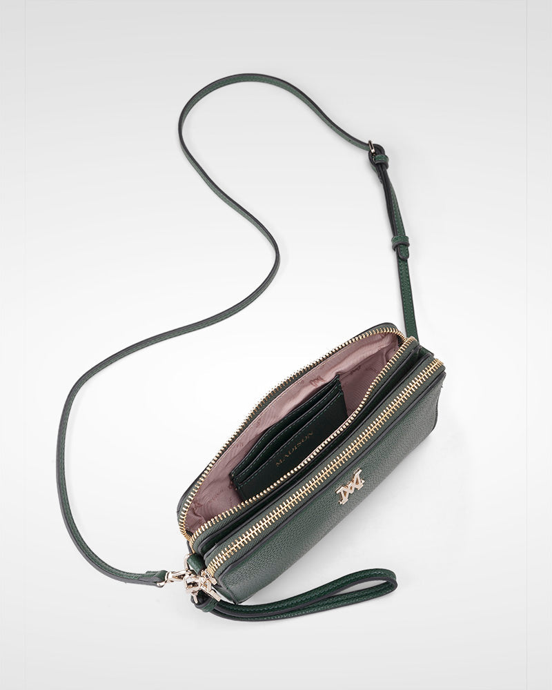 Zoe Slim Double Zip Camera Bag With Detachable Wrist Strap-16