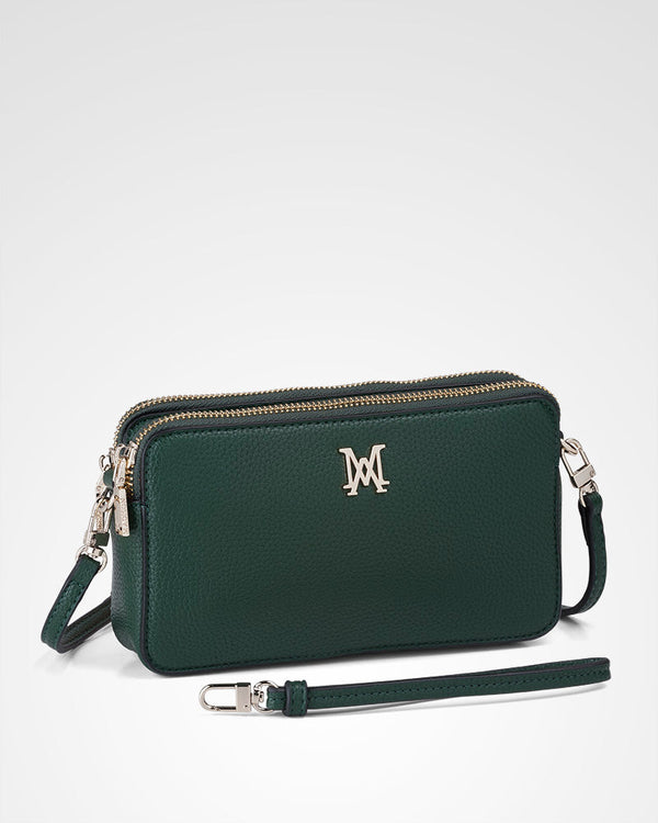Zoe Slim Double Zip Camera Bag With Detachable Wrist Strap
