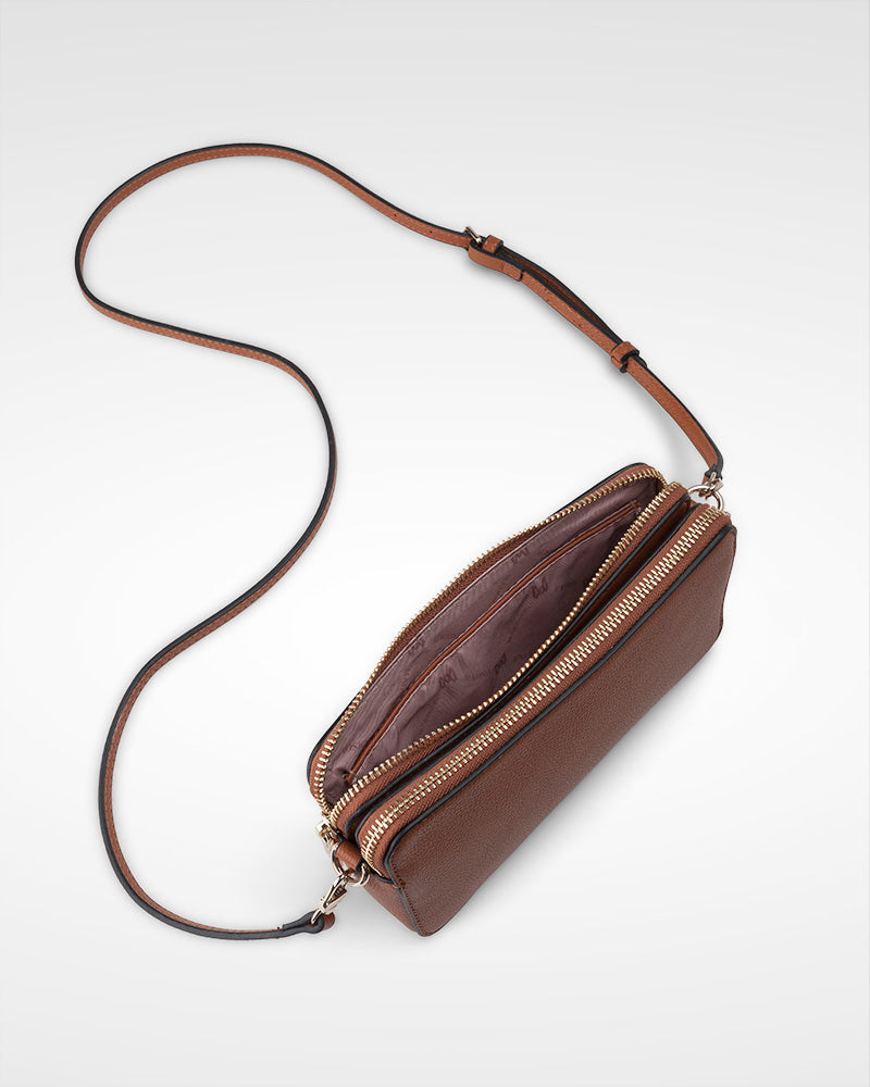 Zoe Slim Double Zip Camera Bag With Detachable Wrist Strap-35