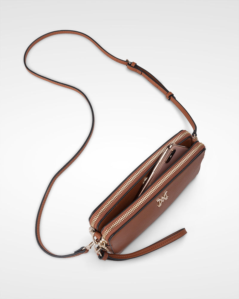 Zoe Slim Double Zip Camera Bag With Detachable Wrist Strap-34
