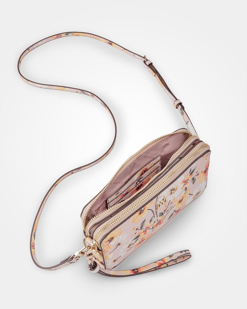 Zoe Slim Double Zip Camera Bag With Detachable Wrist Strap-6