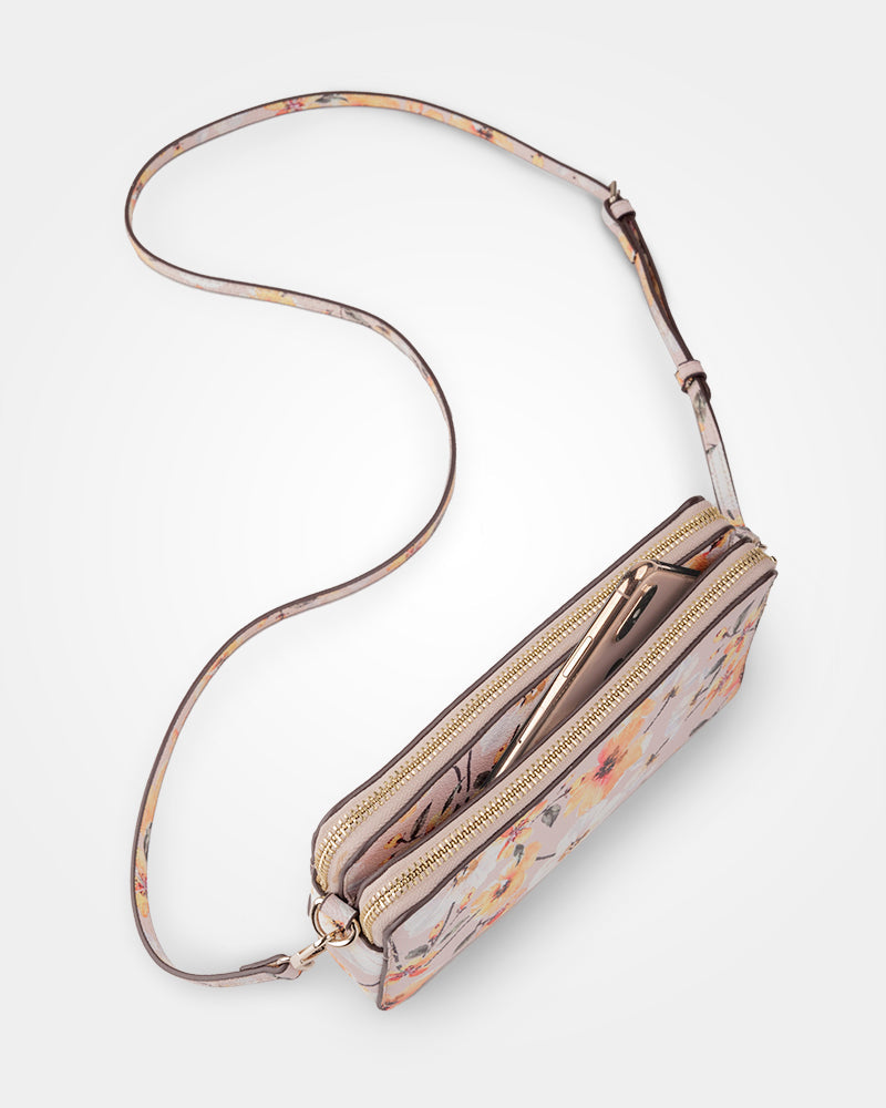 Zoe Slim Double Zip Camera Bag With Detachable Wrist Strap-5