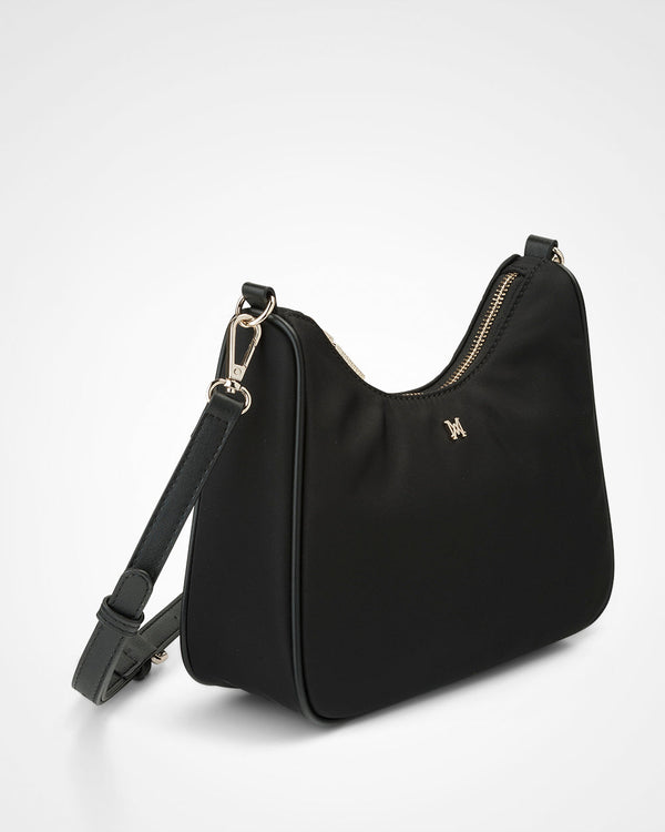 Olivia Nylon Crescent Hobo Crossbody