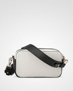 Maddie Double Zip Camera Crossbody Bag With Wide Strap