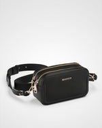 Maddie Double Zip Camera Crossbody Bag + Stripe Bag Strap