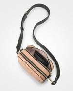 Maddie Double Zip Camera Crossbody Bag + Aztec Bag Strap