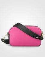 Maddie Double Zip Camera Crossbody Bag With Wide Strap