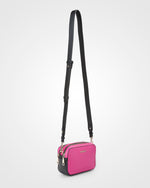 Maddie Double Zip Camera Crossbody Bag + Monogram Bag Strap