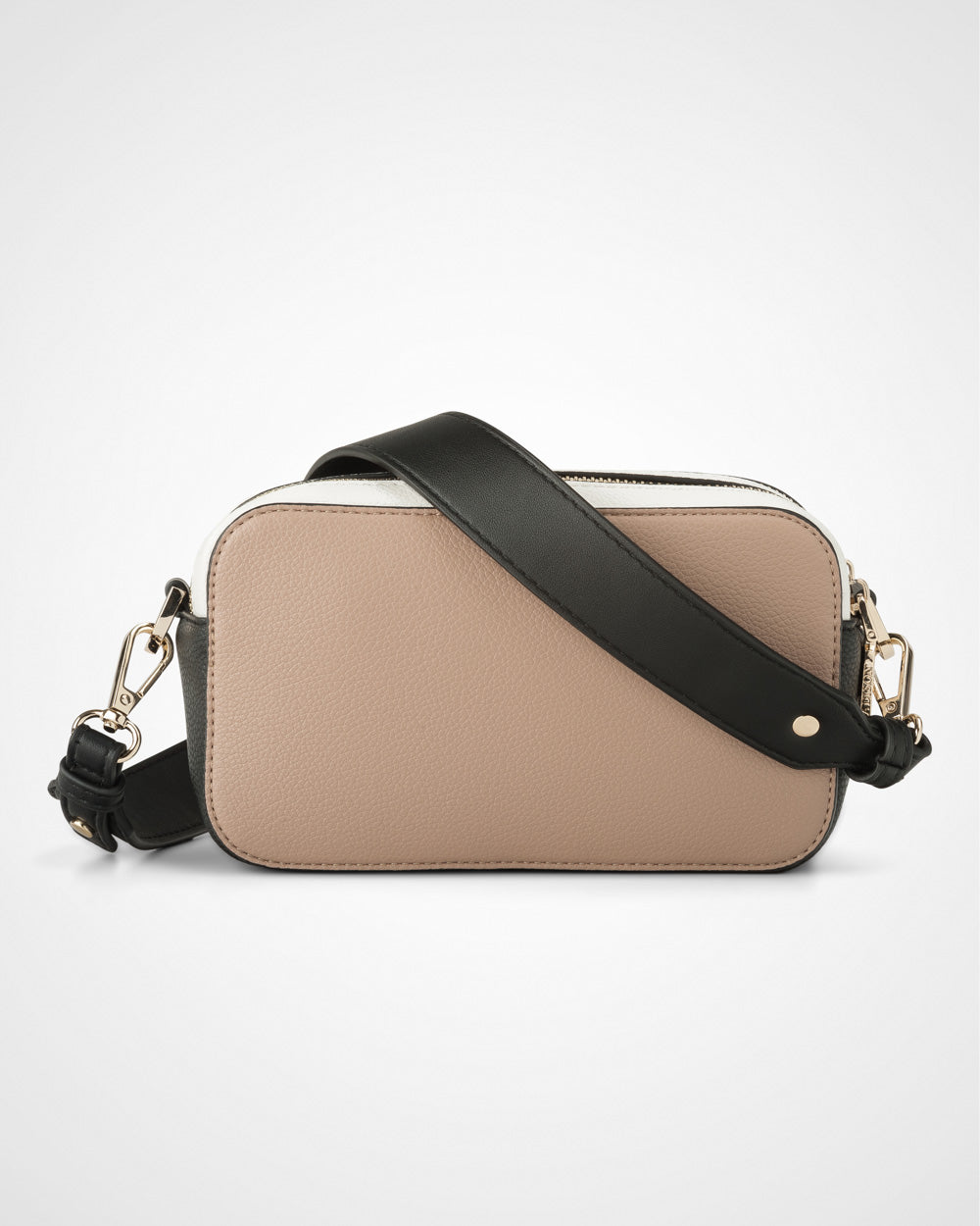 Maddie Double Zip Camera Crossbody Bag With Wide Strap-6
