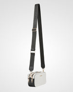 Maddie Double Zip Camera Crossbody Bag + Monogram Bag Strap