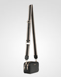 Maddie Double Zip Camera Crossbody Bag + Stripe Bag Strap