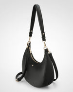 Pia Cresent Shoulder Bag With Crossbody Strap + Stripe Strap