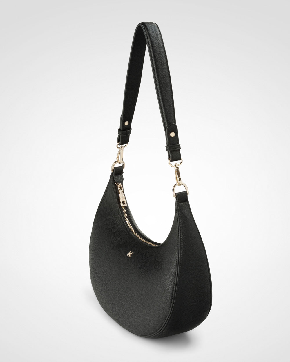 Pia Crescent Shoulder Bag With Crossbody Strap