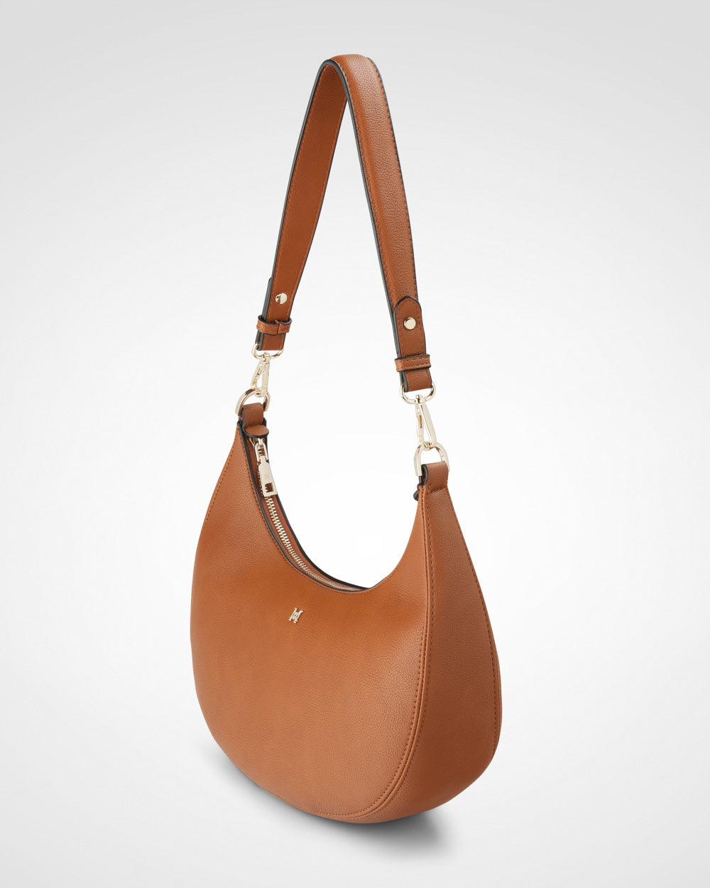 Pia Crescent Shoulder Bag With Crossbody Strap + Chunky Chain Strap