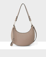 Pia Cresent Shoulder Bag With Crossbody Strap + Monogram Strap