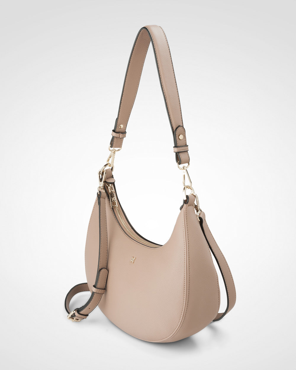 Pia Crescent Shoulder Bag With Crossbody Strap