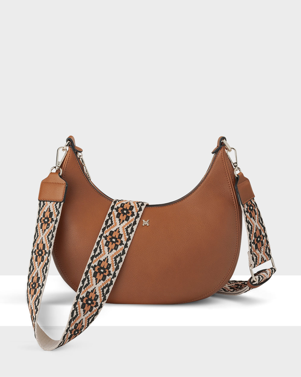 Pia Cresent Shoulder Bag With Crossbody Strap + Aztec Strap-1