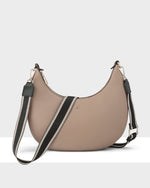 Pia Cresent Shoulder Bag With Crossbody Strap + Stripe Strap