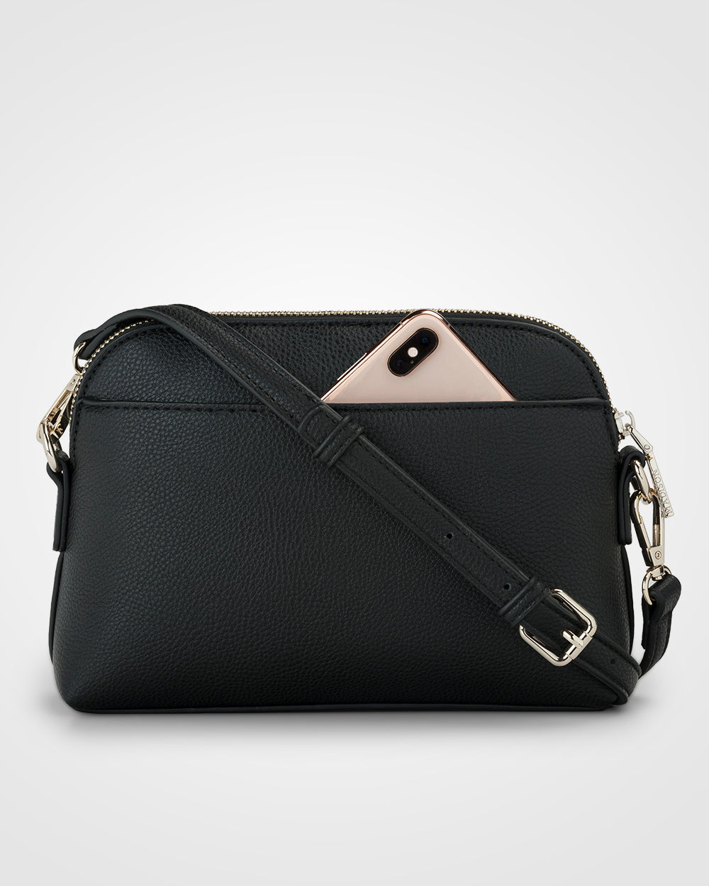 Sophie Curve Top Crossbody Bag + Monogram Stripe Bag Strap-9