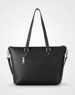 Vivian Medium Zip Top Tote With Metallic Stripe Strap