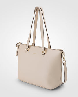 Vivian Medium Zip Top Tote With Monogram Strap - 0