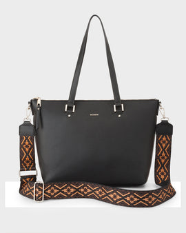 Vivian Medium Zip Top Tote With Aztec Strap