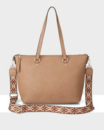 Vivian Medium Zip Top Tote With Aztec Strap