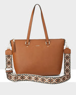 Vivian Medium Zip Top Tote With Aztec Strap