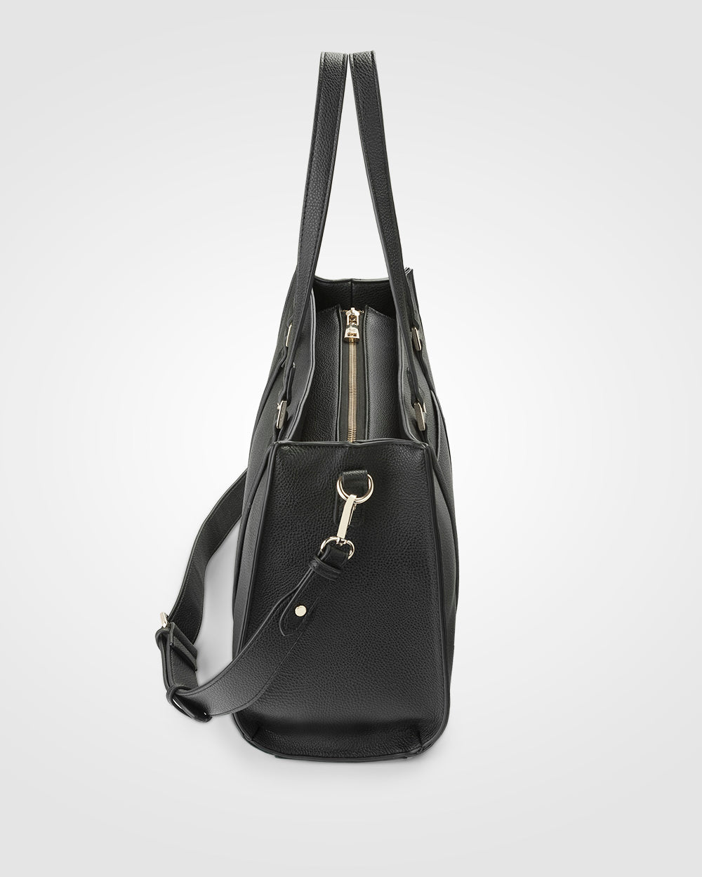 Riley Zip Top Tote With Crossbody Strap