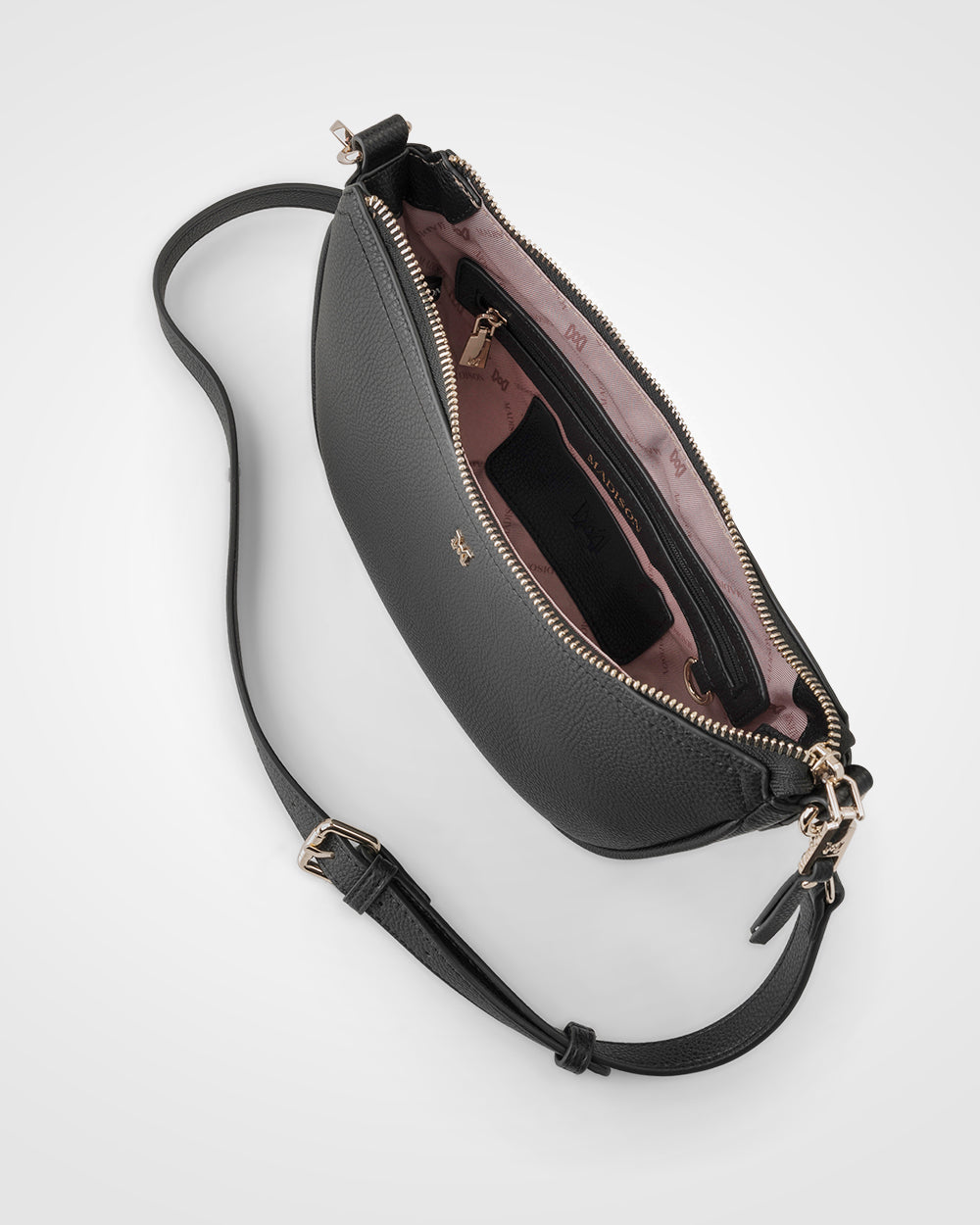 Layla Zip Top Curved Crossbody