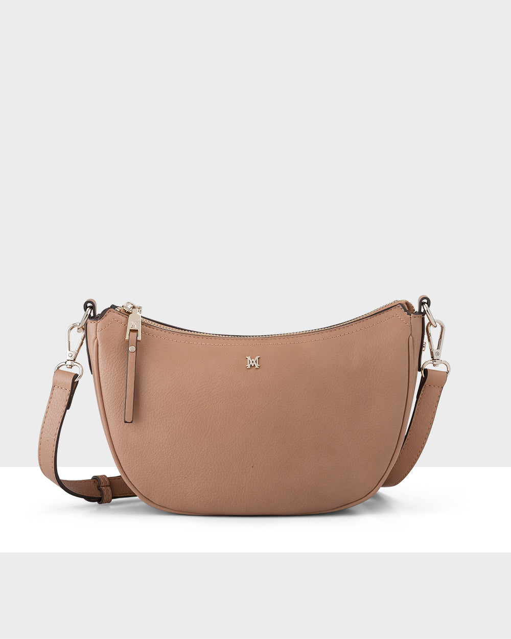 Layla Zip Top Curved Crossbody With Aztec Strap