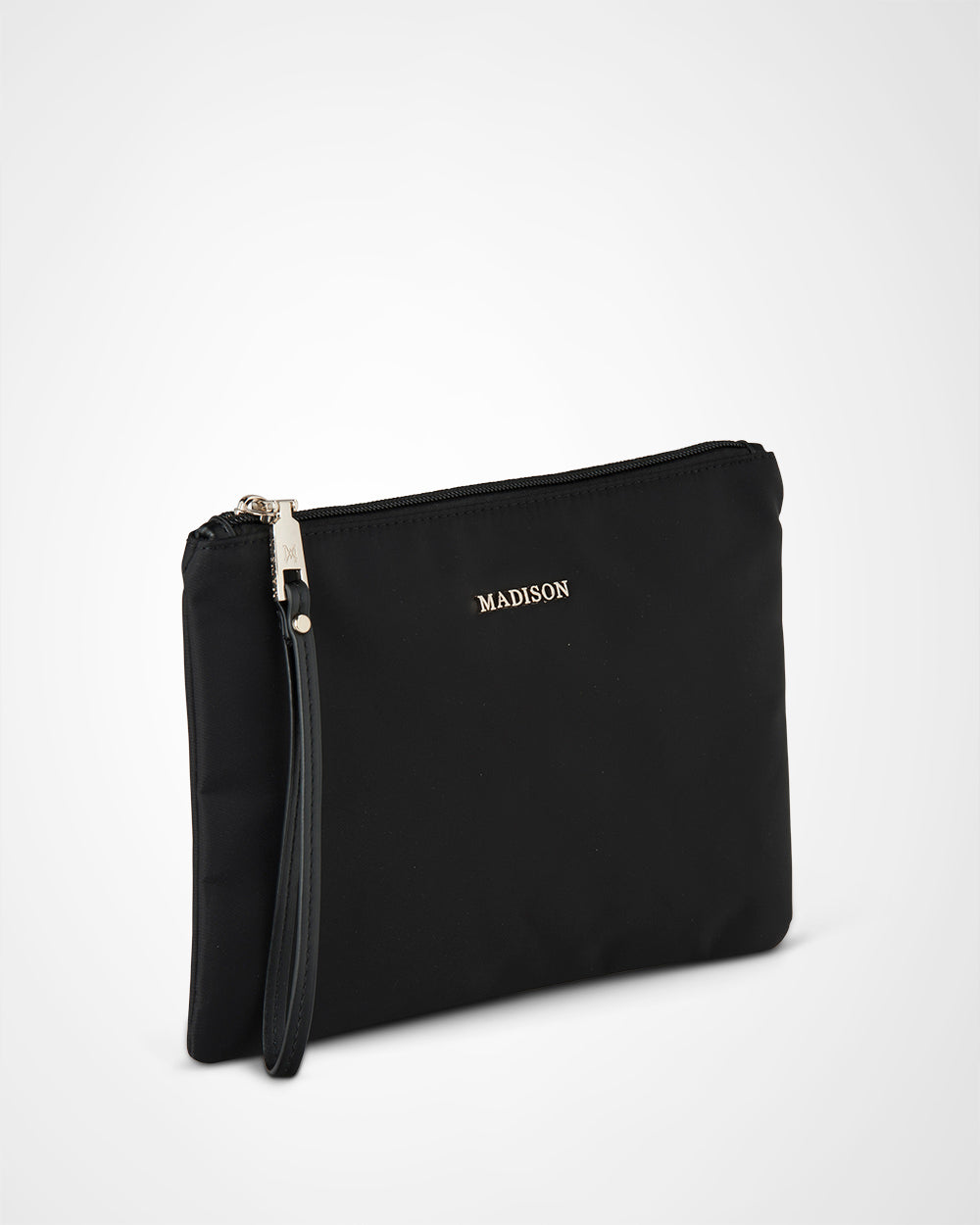 Nylon Zip Pouch With Wrist Strap