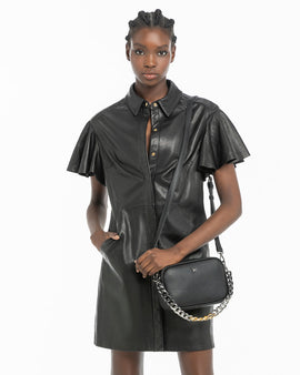 Monica Camera Crossbody Bag + Chunky Chain Strap - 0