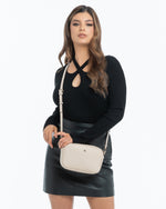 Monica Camera Crossbody Bag + Stripe Bag Strap