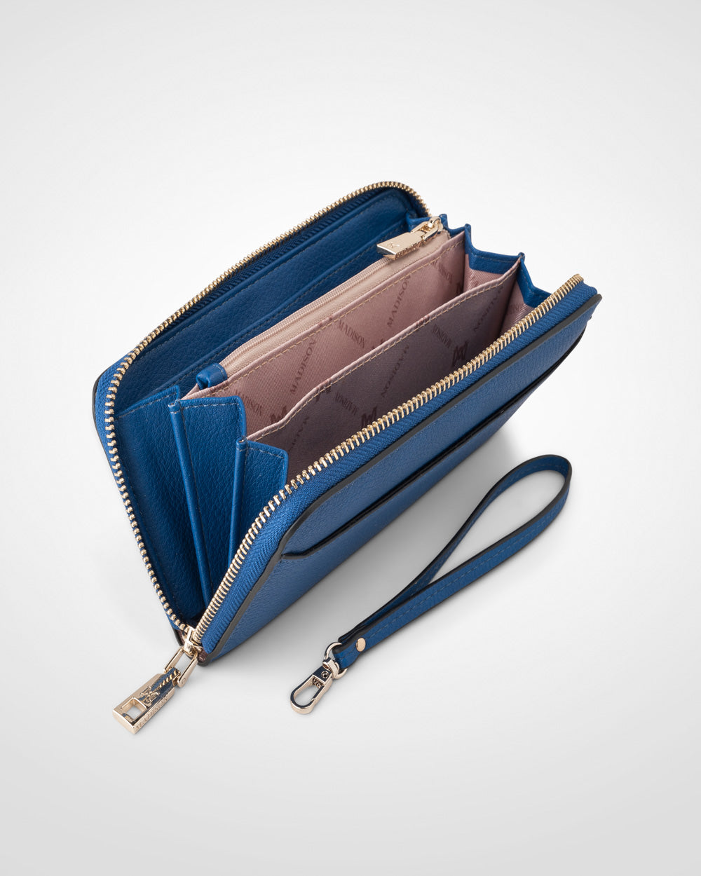 Harlow Zip Around Clutch Wallet With Detachable Wrist Strap-2
