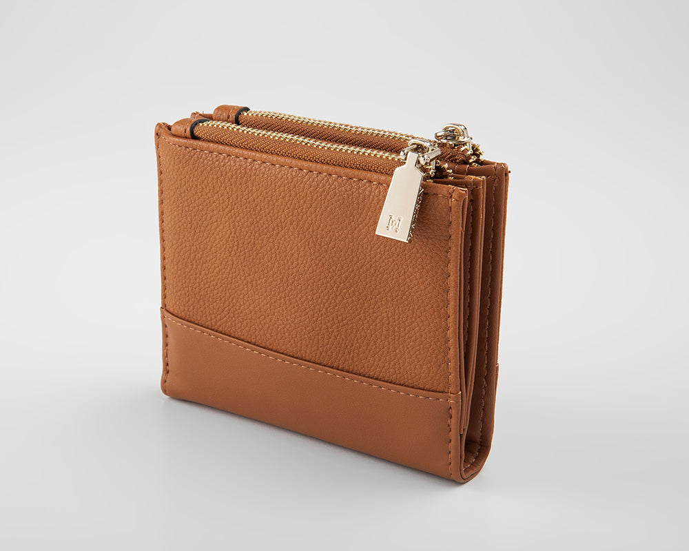 Arabella Small Double Zip Pocket Wallet