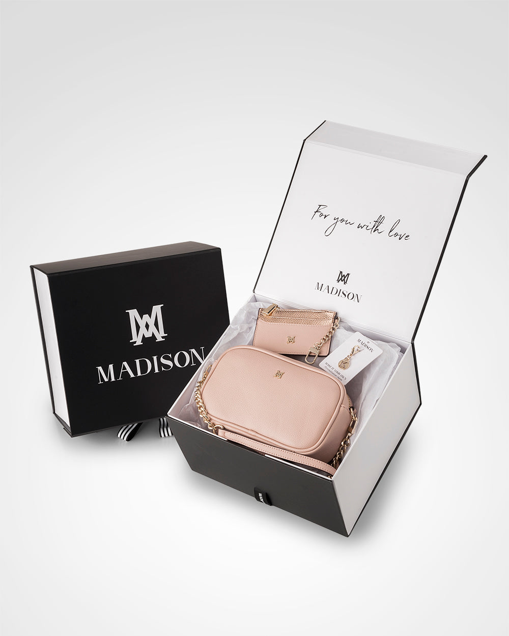 Mini Monica 3 Piece Giftbox - Handbag, Cardholder & Personalisation Charm-1
