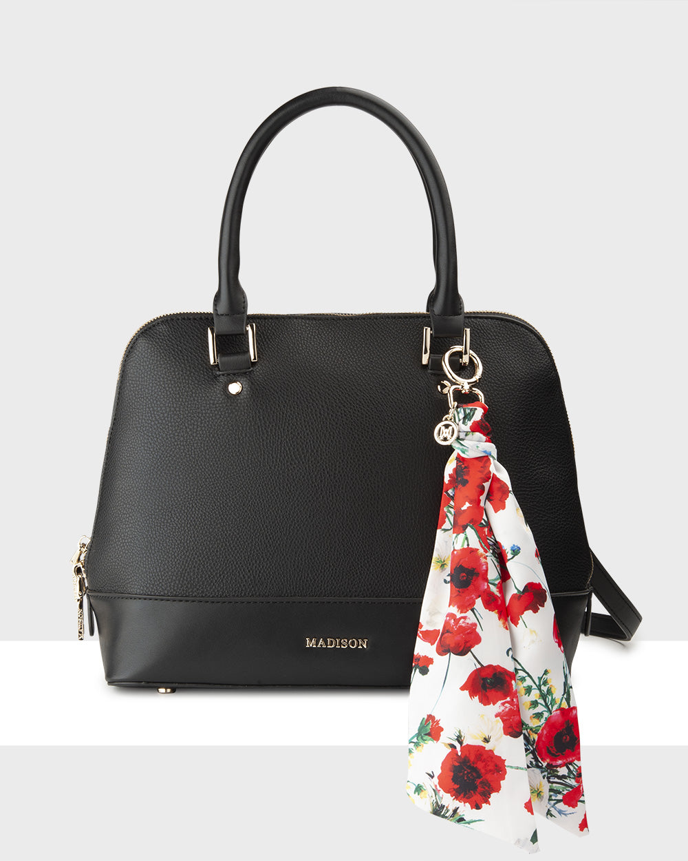 Grace Medium Dome Satchel Bag + Scarf Charm