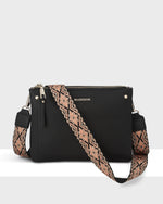 Charlotte Double Zip Crossbody Bag + Aztec Bag Strap