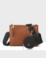 Charlotte Double Zip Crossbody Bag + Utility Bag Strap