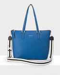 Inga Large Zip Top Tote Bag + Stripe Bag Strap