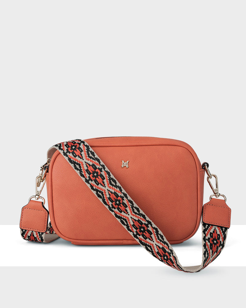 Monica Camera Crossbody Bag + Aztec Bag Strap