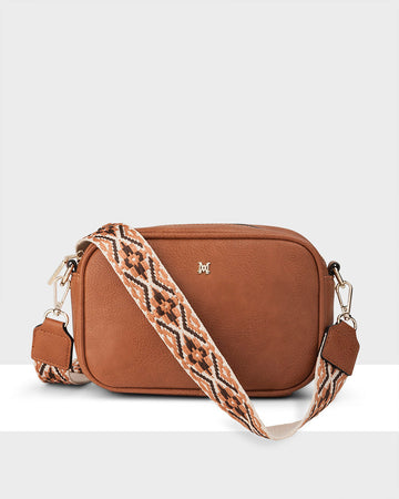 Monica Camera Crossbody Bag + Aztec Bag Strap
