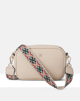 Monica Camera Crossbody Bag + Aztec Bag Strap