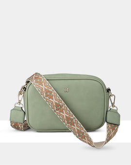 Monica Camera Crossbody Bag + Aztec Bag Strap