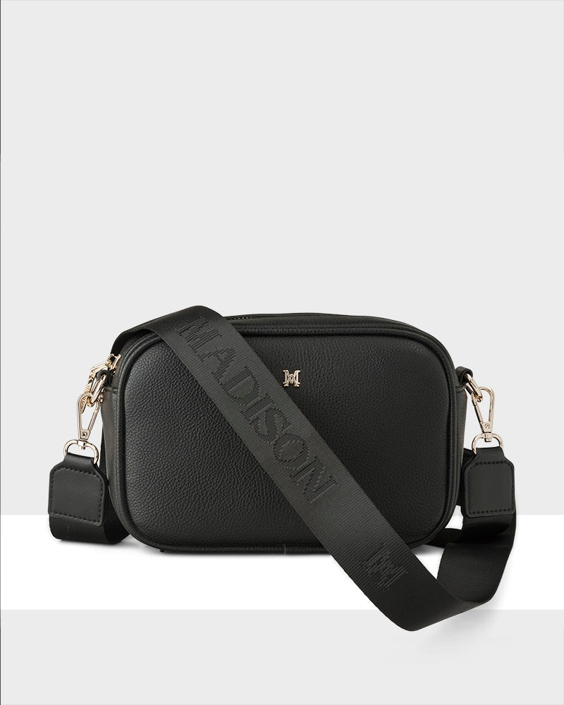 Monica Camera Crossbody Bag + Monogram Bag Strap