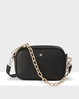 Monica Camera Crossbody Bag + Large Link Chain Strap