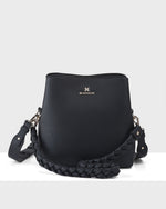 Joanie 3 Compartment Crossbody Bucket Bag + Plait Strap