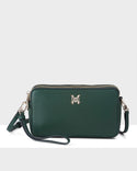 Zoe Slim Double Zip Camera Bag With Detachable Wrist Strap